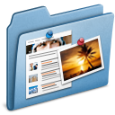 Blue Blog Icon 128x128 png